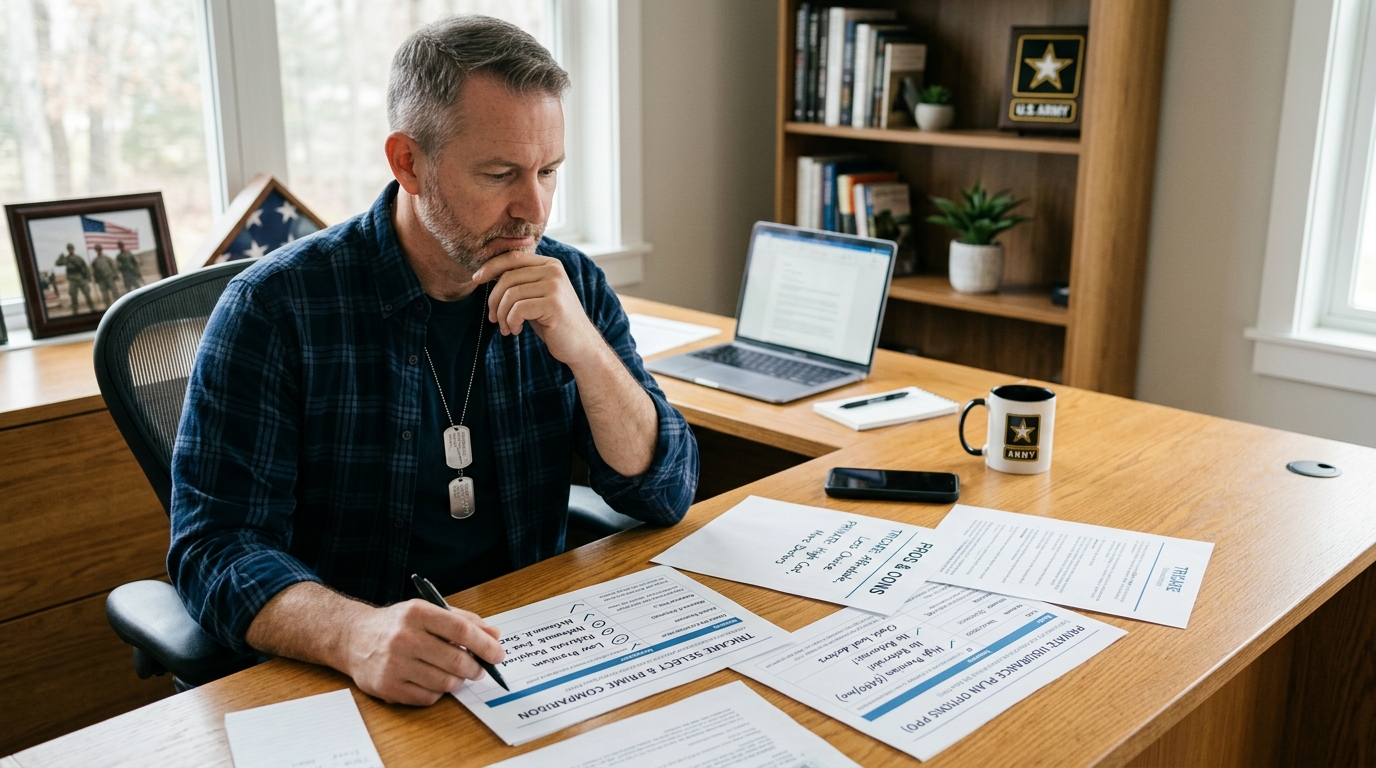 Health insurance options for veterans and military families